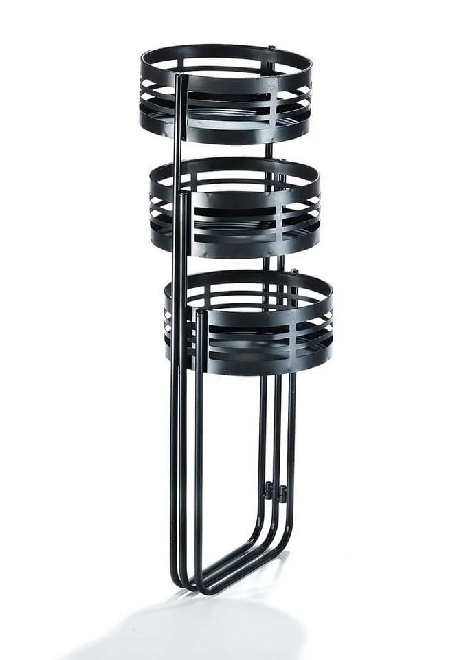 Kobolo Blumenständer Pflanzenständer Blumentreppe Schwarz Metall - Bild 4