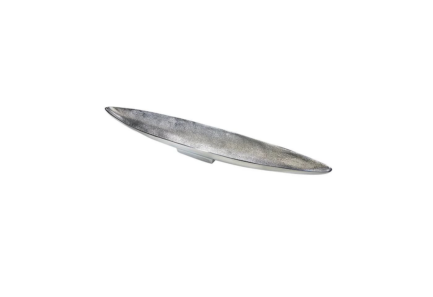 Kobolo Dekoschale Schiffchenform Metall 80cm Silber - Bild 2