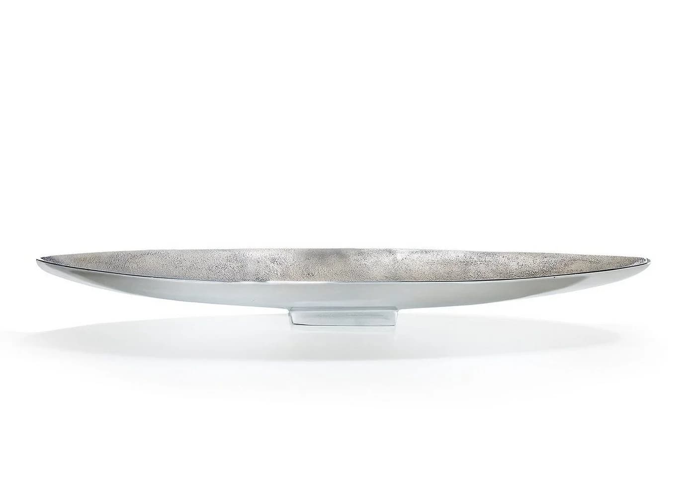 Kobolo Dekoschale Schiffchenform Metall 80cm Silber - Bild 3