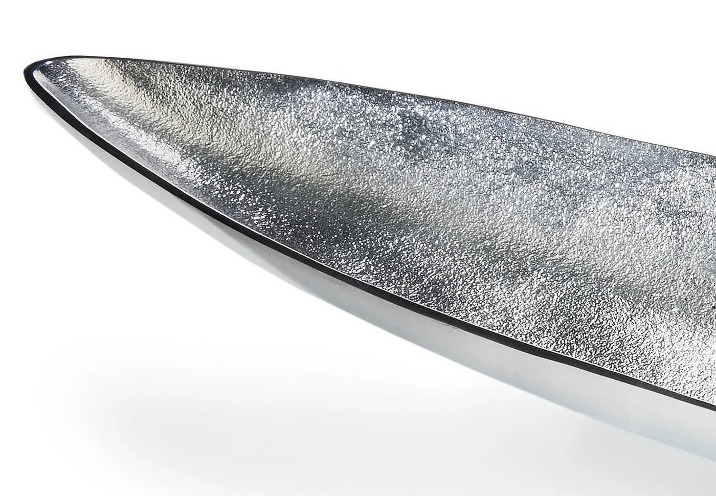 Kobolo Dekoschale Schiffchenform Metall 80cm Silber - Bild 5