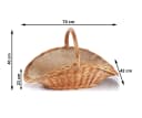Kobolo Kaminholzkorb Holztrage Oval Weide Bild 3