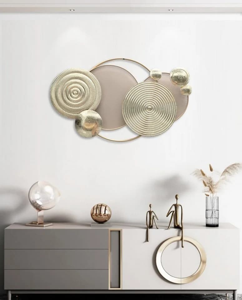 Kobolo 3D Wandbild Metallbild GOLDEN Industrial Look - Bild 3