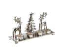 Kobolo Kerzenhalter Adventskranz silber Metall 4 Teelichter Bild 2