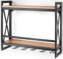 Kobolo Regal Wandregal ACOLON aus Metall und Mangoholz Schwarz/Braun Bild 1