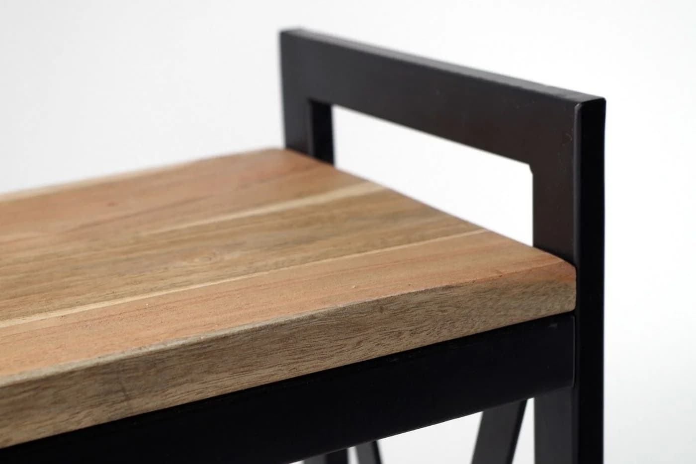 Kobolo Regal Wandregal ACOLON aus Metall und Mangoholz Schwarz/Braun - Bild 3