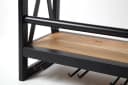 Kobolo Regal Wandregal ACOLON aus Metall und Mangoholz Schwarz/Braun Bild 4