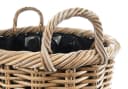 Kobolo Pflanzkübel Rattan rund mit Folie ausgeschlagen 2 Größen Bild 4
