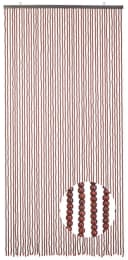 Kobolo Türvorhang Perlenvorhang CHOCO Holzperlen braun 50 Stränge Bild 2
