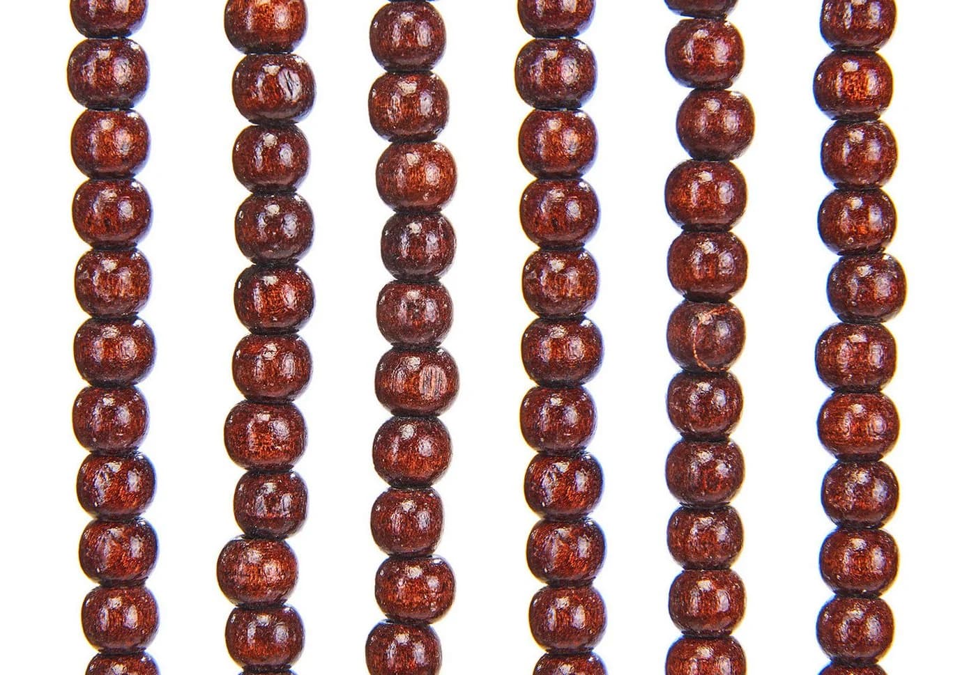 Kobolo Türvorhang Perlenvorhang CHOCO Holzperlen braun 50 Stränge - Bild 4
