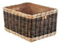 Kobolo Kaminholzkorb Rattan zweifarbig Jutestoff Bild 4