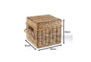 Kobolo Truhe Rattan Kubu Grey 50x50x45 cm Bild 1