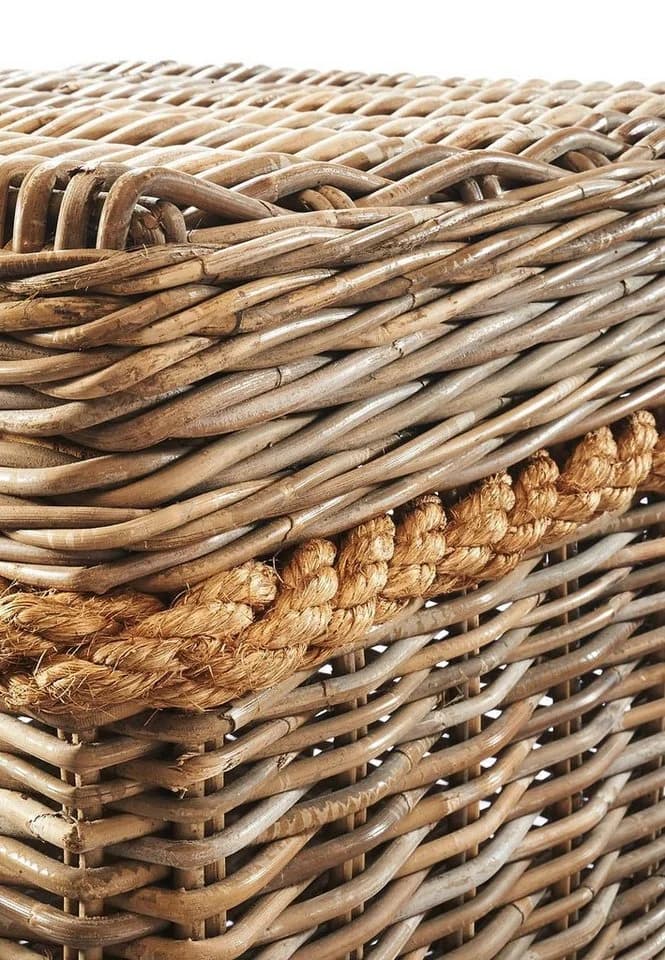 Kobolo Truhe Rattan Kubu Grey 50x50x45 cm - Bild 3