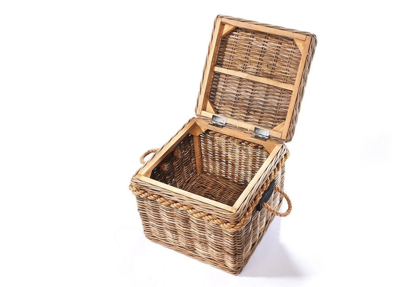 Kobolo Truhe Rattan Kubu Grey 50x50x45 cm - Bild 4