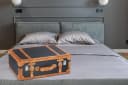 Kobolo Dekokoffer Retro MDF Kunstleder Braun Schwarz Bild 1