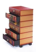 Kobolo Regal Kommode BOOKS MDF mit bedrucktem PU Überzug Bunt Bild 5