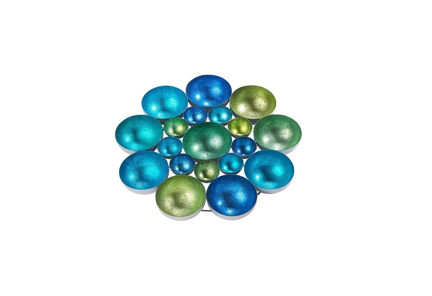 Kobolo Kerzenhalter BUBBLE Metall Blau Grün Teelichter - Bild 2