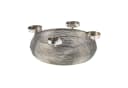 Kobolo Kerzenhalter Dekokranz Metall Silber Bild 2