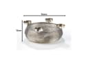 Kobolo Kerzenhalter Dekokranz Metall Silber Bild 5