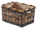 Kobolo Kaminholzkorb Rattan Bananenblatt Jutestoff M Bild 4