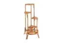 Kobolo Blumenregal Pflanzenständer aus Rattan - natur - für 4 Töpfe Bild 2