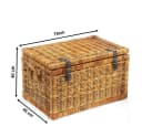 Kobolo Truhe Rattan lacak braun Bild 1