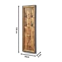 Kobolo Garderobe Wandgarderobe Mangoholz Metall Bild 3