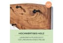 Kobolo Wandgarderobe Mangoholz 9 Haken Braun Bild 5