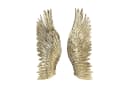 Kobolo Wanddeko Set ANGELO Engelsflügel Metall Gold 2 Stk 3D Look Bild 2