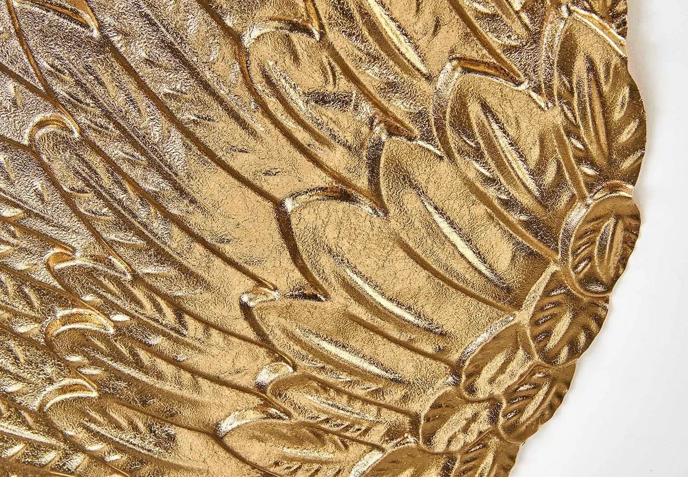 Kobolo Wanddeko Set ANGELO Engelsflügel Metall Gold 2 Stk 3D Look - Bild 5