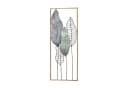 Kobolo Wandbild SENTONI Metallbild Wanddeko Gold Blau Pflanzen Used Look Bild 2