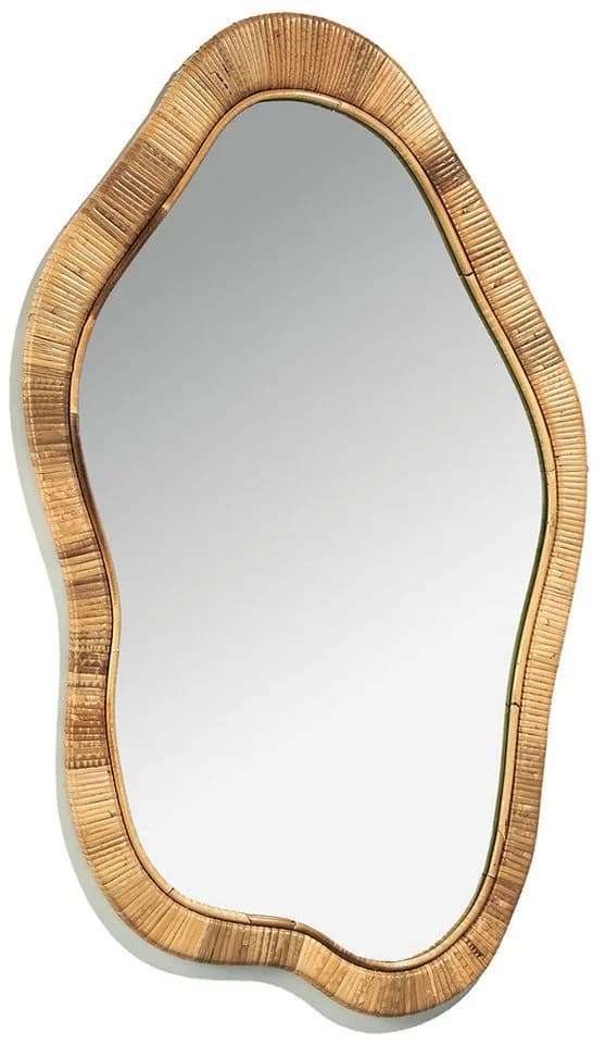 Kobolo Wandspiegel LENI Rattan Dekoobjekt Braun - Bild 2