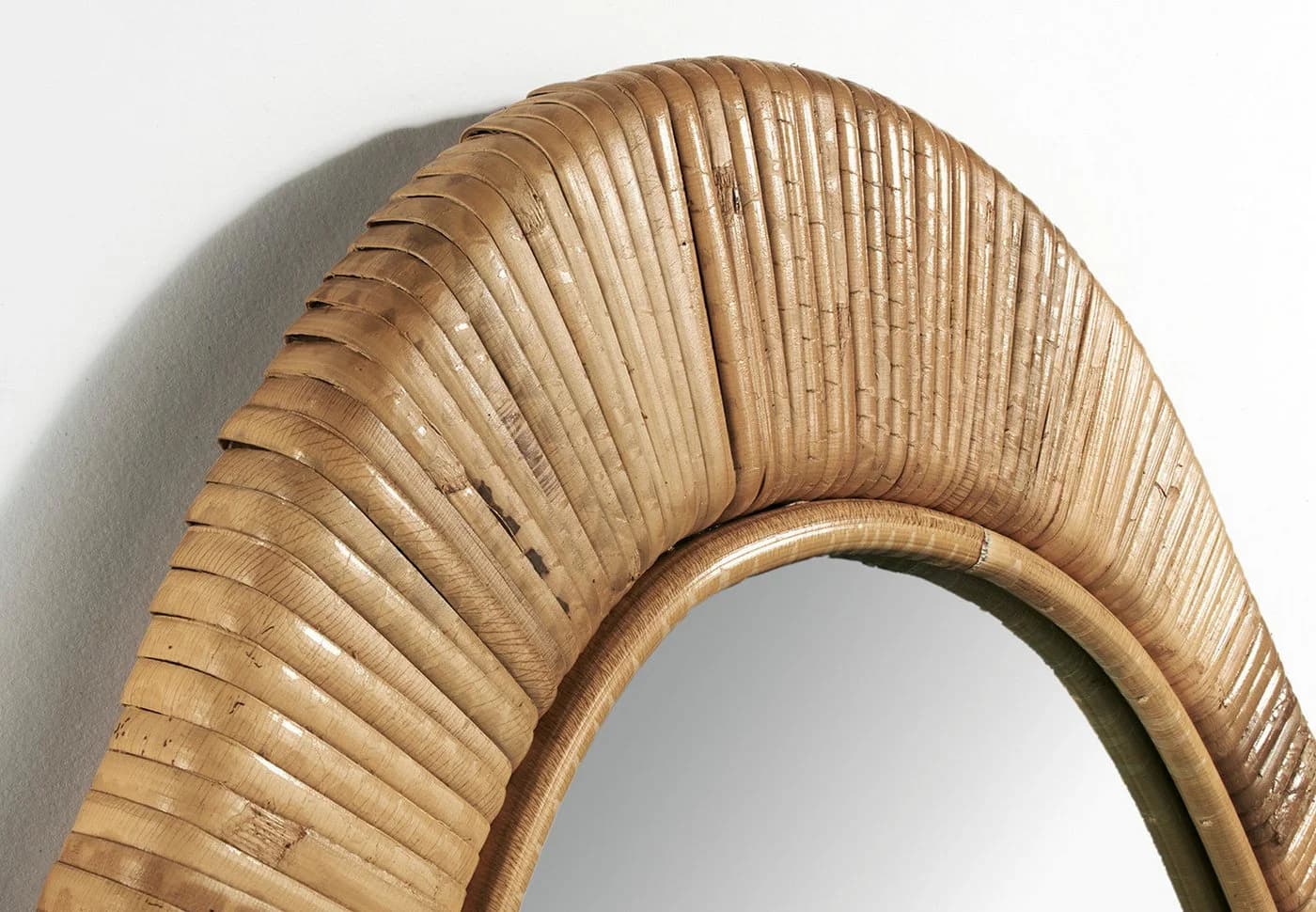 Kobolo Wandspiegel LENI Rattan Dekoobjekt Braun - Bild 4