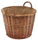 Kobolo Kaminholzkorb Weide Rund mit Jute-Auskleidung Bild 4