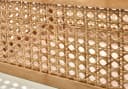 Kobolo Aufbewahrungskorb Regalkorb aus Holz und Rattan Braun Bild 5