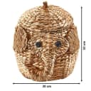 Kobolo Aufbewahrungskorb Dekokorb Elefant Wasserhyazinthe Bild 4