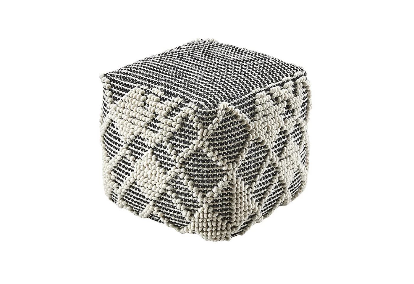 Kobolo Sitzwürfel Sitzpouf Pouf RAJA aus Baumwolle mit Muster - Bild 2
