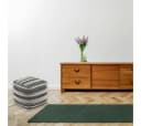Kobolo Sitzpouf YIN Grau Baumwolle mit Muster Bild 1