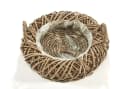 Kobolo Pflanzkübel Rattan Kranzform Kubu Grey mit Folie Bild 4