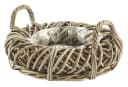 Kobolo Pflanzkübel Rattan Kubu Grey mit Folie Bild 2