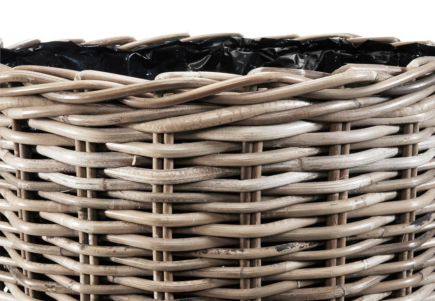 Kobolo Pflanzkorb DREVO Rattan mit wasserdichter Folie - Bild 5