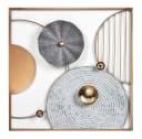 Kobolo Wandbild DALIO Metall 50x50 cm Gold Minimalistisch Bild 2