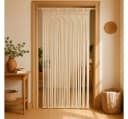 Kobolo Türvorhang TWINE Beige Makramee 132 Stränge 95x210cm Bild 1
