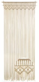 Kobolo Türvorhang TWINE Beige Makramee 132 Stränge 95x210cm Bild 2