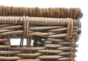 Kobolo Rattan Truhe Grau Kubu Grey Aufbewahrungskiste mit Deckel Bild 3