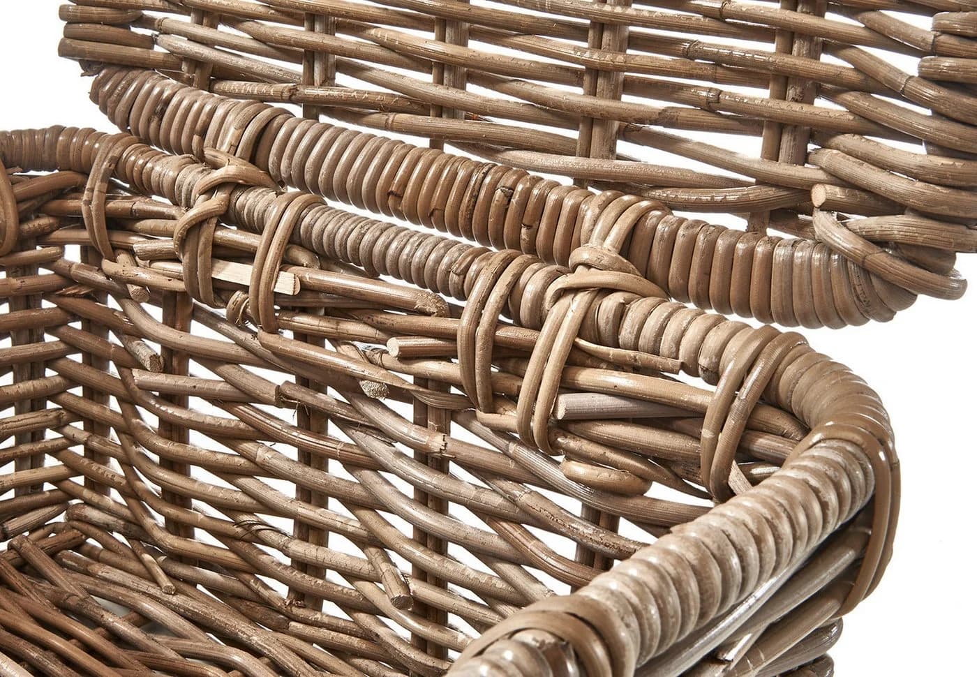 Kobolo Rattan Truhe Grau Kubu Grey Aufbewahrungskiste mit Deckel - Bild 5
