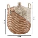Kobolo Aufbewahrungskorb Schlangenkorb NAGA Seegras inkl. Deckel Bild 3