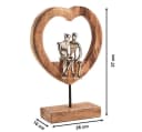 Kobolo Dekoobjekt Dekofigur SOUL Holz braun Metall silber Bild 3