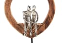 Kobolo Dekoobjekt Dekofigur SOUL Holz braun Metall silber Bild 4