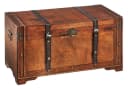 Kobolo Truhe TROVE Holztruhe mit Metalldetails und Kunstlederverschluss Bild 2