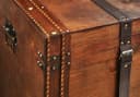 Kobolo Truhe Holzkiste KEEPER mit Metalldetails und Kunstlederverschluss Bild 5